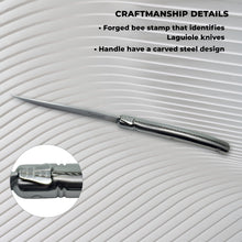 Load image into Gallery viewer, TopKnife Laguiole 6 pcs Steak Knife Set - Smooth Edge - Stainless Steel Handle - Gift Box