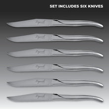 Load image into Gallery viewer, TopKnife Laguiole 6 pcs Steak Knife Set - Smooth Edge - Stainless Steel Handle - Gift Box