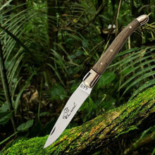 Load image into Gallery viewer, Laguiole 4-3/8" Folding Steak Knife - Olive Wood Handle