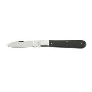 Curel 4-1/2" Folding Knife - Steel Bolster & Black Handle