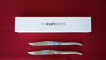 Load image into Gallery viewer, TopKnife Laguiole Forged Steak Knife Set – Stainless Steel Handle (Set 2)