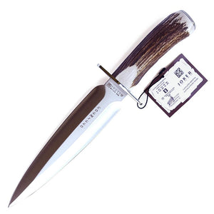 Colmillo 8-1/2" Hunting Dagger - Stag Horn Handle