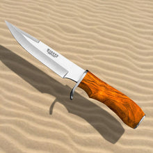 Load image into Gallery viewer, Tiger 5-3/4" Hunting Knife - Olive Wood Handle