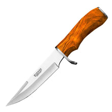 Load image into Gallery viewer, Tiger 5-3/4" Hunting Knife - Olive Wood Handle