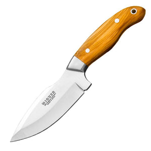 Cebra 4-1/4" Camping Knife - Hard Olive Wood Handle