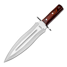 Load image into Gallery viewer, Leon 10" Hunting Dagger - Red Stamina Wood Handle