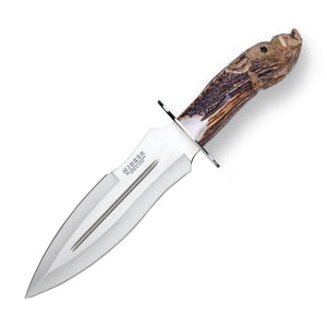 Facochero Spectacular 10-1/2" Hunting Knife - Stag Horn Handle - Collector's Edition