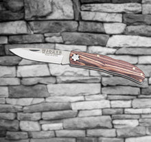 Load image into Gallery viewer, Pocket 2-1/2" Folding Knife with Lock Mechanism - Rosewood Handle