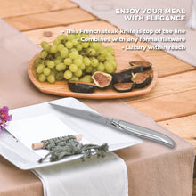Load image into Gallery viewer, TopKnife Laguiole Forged Steak Knife Set – Stainless Steel Handle (Set 2)