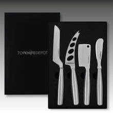 Load image into Gallery viewer, TopKnife 4-Pc All Cheese Knife Set