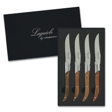 Load image into Gallery viewer, Laguiole 4 pcs Steak Knife Set - Teak Wood Handle