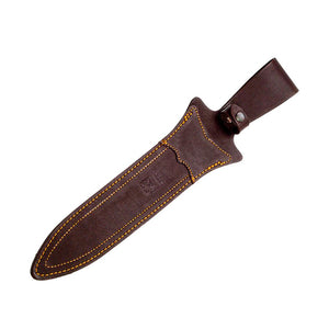 Nu 10-5/8″ Hunting Dagger - Red Stamina Wood Handle