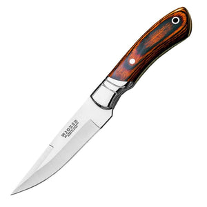 Ibice 4-3/4" Hunting Knife - Red Stamina Wood Handle