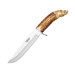 Facochero 6-3/4" Hunting Knife - Stag Deer Point Handle