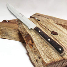 Load image into Gallery viewer, Joker Luxury 8-3/4&quot; Country Steak Knife - Stag Horn Handle - Serrated Edge