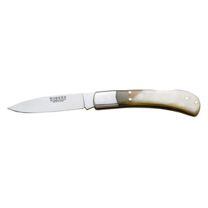 Breton 3-1/8" Drop Point Folding Knife - Bull Horn Handle