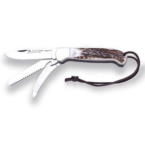 Canguro 3-Blade Folding Knife - Stag Horn Handle