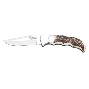 Collie 3-1/2" Straight Folding Knife - Stag Horn Handle