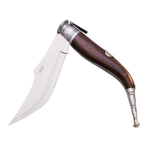 Bandolero 9-1/4" Folding Knife - Red Stamina Wood Handle