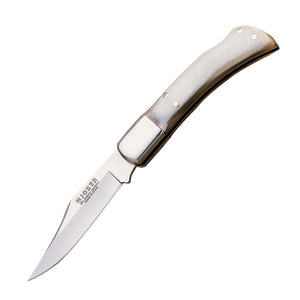 Collie 3" Everyday Carry Folding Knife - Bull Horn Handle