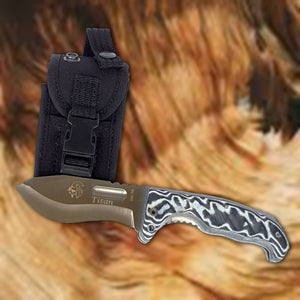 Titan 4" Hunting Folding Knife - Micarta Handle