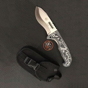 Titan XL 4-3/4" Rescue Folding Knife - Micarta Handle