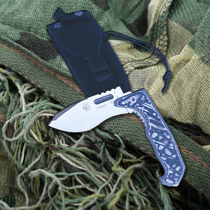 Titan XL 4-3/4" Rescue Folding Knife - Black Micarta Handle