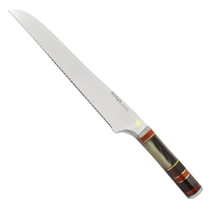 KYNA 9-1/2" Luxury Bread Knife - Exotic Hardwoods Handle