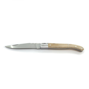 Laguiole 4-1/2" Steak Folding Knife – Maple Wood Handle
