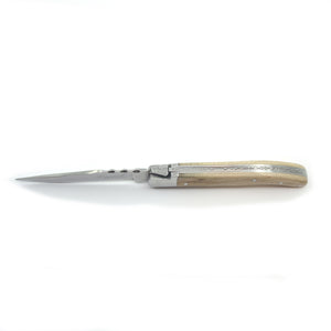 Laguiole 4-1/2" Steak Folding Knife – Maple Wood Handle