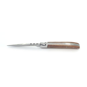Contemporary Laguiole 4-1/2" Folding Knife - Rosewood Handle